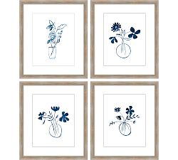 Floral Lines Framed Print