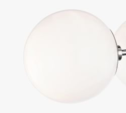 Jorson 3-Light Glass Globe Flush Mount (19'')