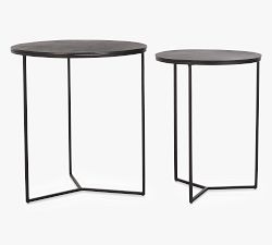 Piper Round Metal Nesting Tables