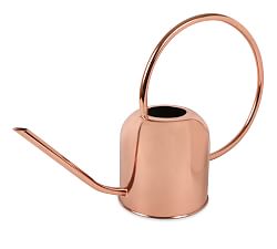 Copper Watering Can With Curved Handle