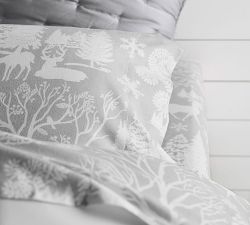 Frosted Forest Organic Flannel Sheet Set