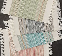 Open Box: Striped Cotton Fringe Placemats - Set of 6
