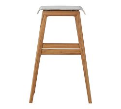 Adriatic Teak Backless Outdoor Barstool