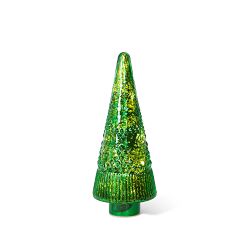 Lit Glass Christmas Tree