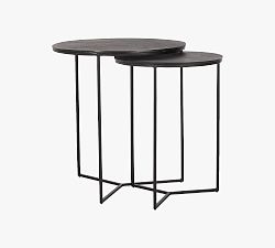 Piper Round Metal Nesting Tables