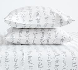 All You Need Is Love Percale Pillowcases - Set of 2