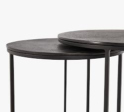 Piper Round Metal Nesting Tables