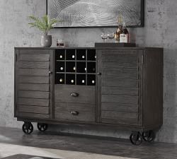 Briggs Rolling Bar Cart (62")