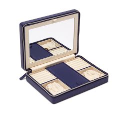 Ella Vegan Leather Travel Jewelry Case - Large