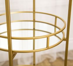 Jurupa Round Metal Bar Cart (21.5")