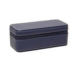Kennedy Vegan Leather Dual Watch Travel Case