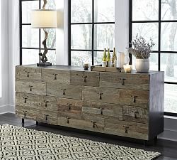 Kramer 15-Drawer Reclaimed Wood Dresser