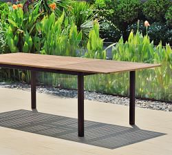 Santa Ana 7-Piece Rectangular Outdoor Dining Table with Garey Rope Dining Armchair Set