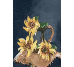 Sunflower Delight Canvas Unframed Canvas