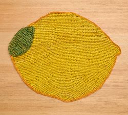 Handcrafted Lemon Placemat, Set of 4