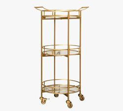 Jurupa Round Metal Bar Cart (21.5")