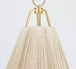 Kylie Abaca Rope Pendant (18&quot;-27.5&quot;)