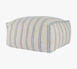 Carmencita Striped Pouf