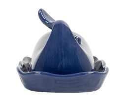 Coastal Stoneware Whale Butter Dish