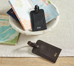 Grant Leather Luggage Tag