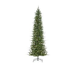 Lit Faux Natural Cut Narrow Dover Pine Tree