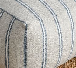 Carmencita Striped Pouf