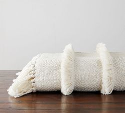 Fringe Stripe Throw