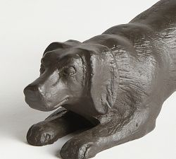 Handcrafted Playful Dog Sculpture