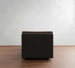 Jake Leather Trundle Daybed Sleeper (86")