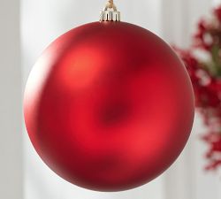 Outdoor Oversized Ornament, Set of 2 - Red