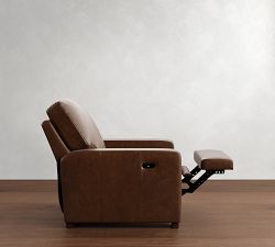 Turner Square Arm Leather Power Recliner
