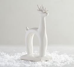 White Ceramic Reindeer