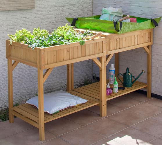 Pottery Barn Cedar Herb Garden Bed - Thumbnail 3