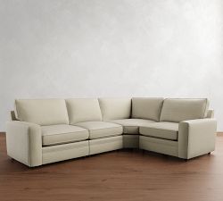 Pearce Square Arm Reversible Reclining 4-Piece Wedge Sectional (125&quot;)