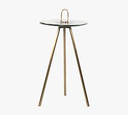 Round Glass Accent Table