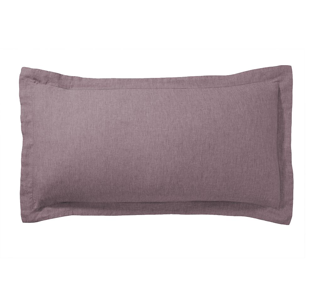Belgian Flax Linen Sham - Fig, King, Set of 2