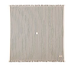 Open Box: St. Tropez Striped Beach Blanket, 68" X 68" - Black Stripe