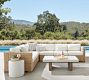 Huntington Wicker 6-Piece Square Arm Outdoor Sectional (126")