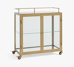 Vitrine Metal Bar Cart (32&quot;)