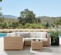 Huntington Wicker 4-Piece Square Arm Outdoor Sectional (99")