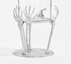 Open Box: Skeleton Drink Dispenser Stand - Silver