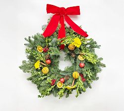 Handcrafted Fresh Evergreen and Orange Indoor/Outdoor Botanicals