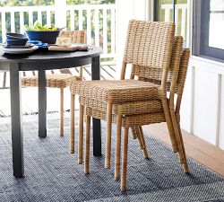 Huntington Wicker Stacking Outdoor Dining Chair