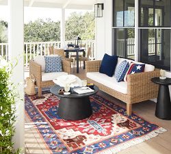 Huntington Petite Square-Arm Outdoor Lounge Chair