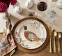 Botanical Harvest Bird Stoneware Dinner Plates - Mixed Set of 4
