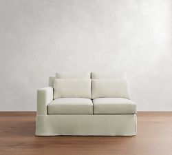 Build Your Own York Square Arm Deep Seat Slipcovered Sectional