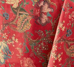 Dahlia Floral Cotton/Linen Tablecloth