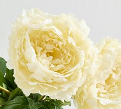 Faux Yellow Oversized Peony Bundle