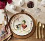 Botanical Harvest Bird Stoneware Dinner Plates - Mixed Set of 4