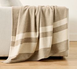 Lamb's Wool Striped Throw